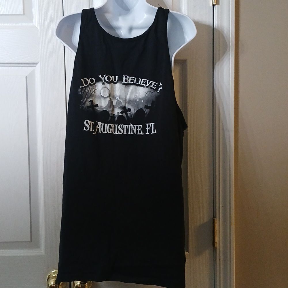 Ghosts & Gravestones Ghost Hunters St Augustine Fl black tank top Sz 2XL NWOT